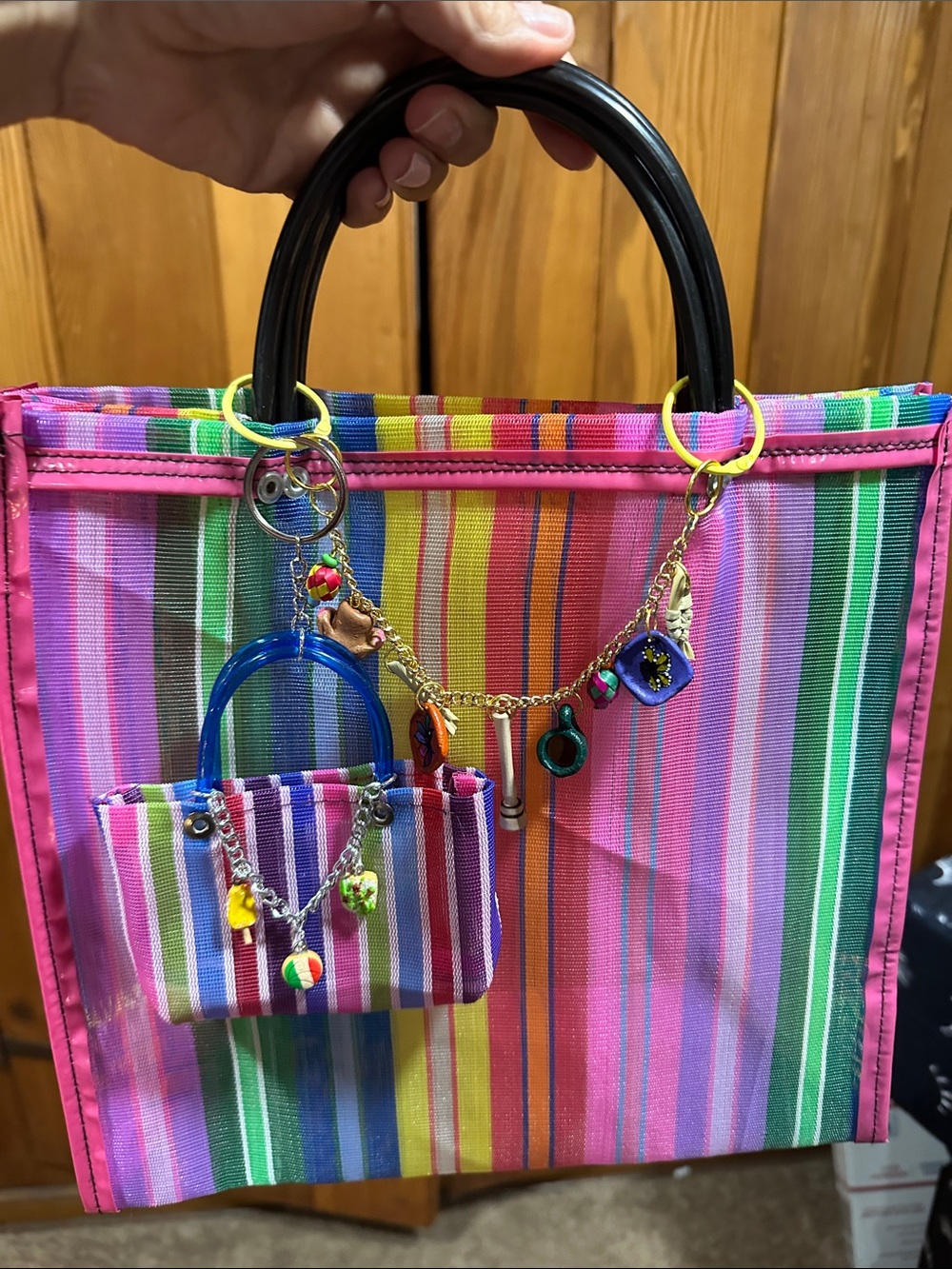 Mercado bag Tote Bag with Charms